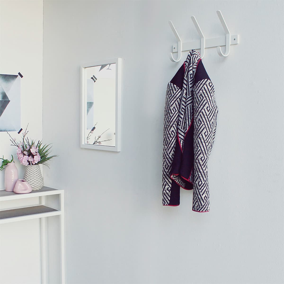 Kapstok Duke 3 haken wit - 3