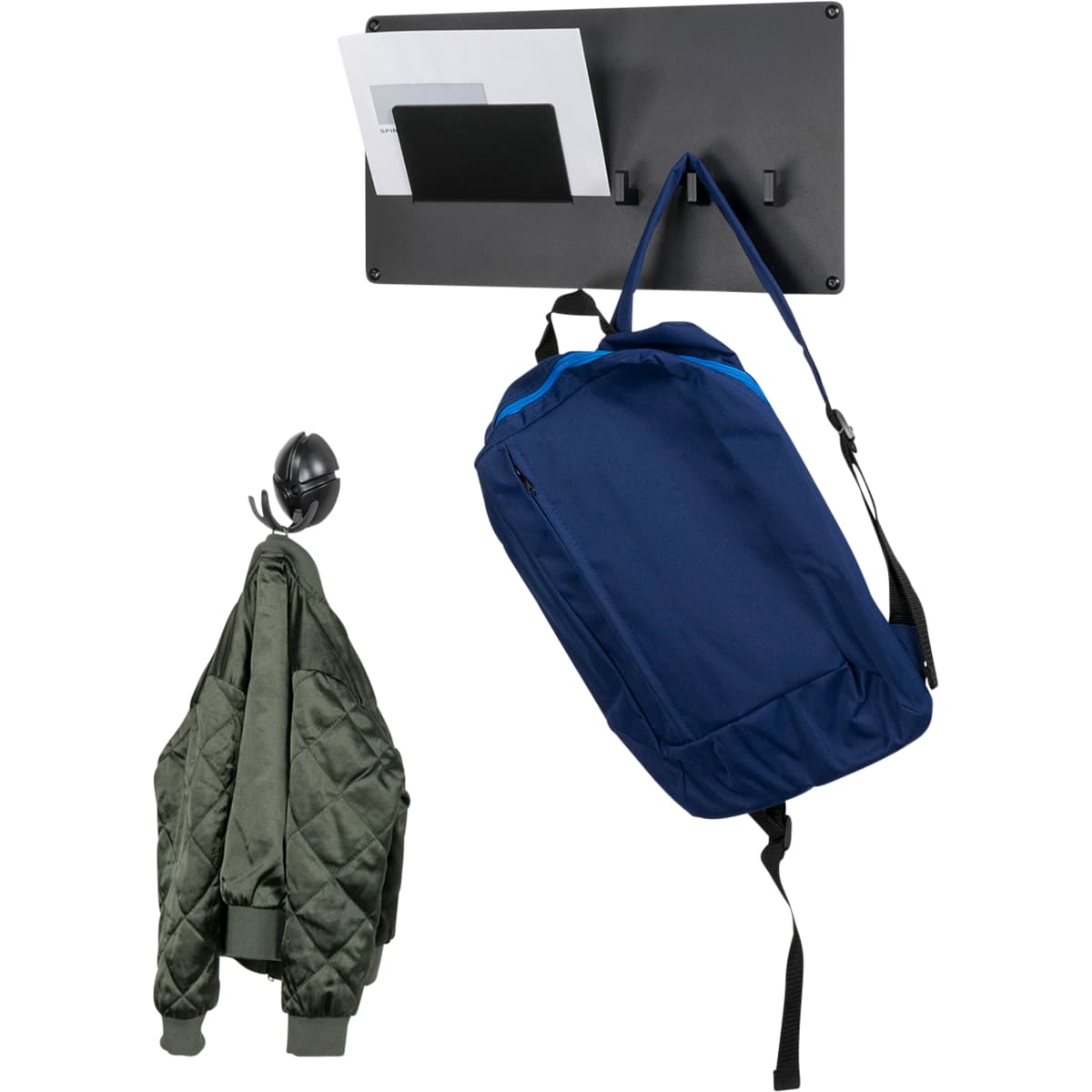 Kapstok met postvak Larry zwart - 5