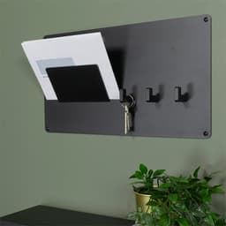 Kapstok met postvak Larry zwart - 4