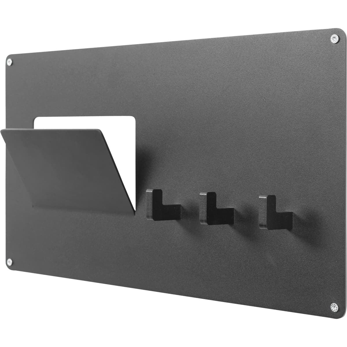 Kapstok met postvak Larry zwart