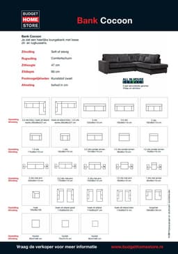 Hoekbank Cocoon Adore Antraciet Links - 6