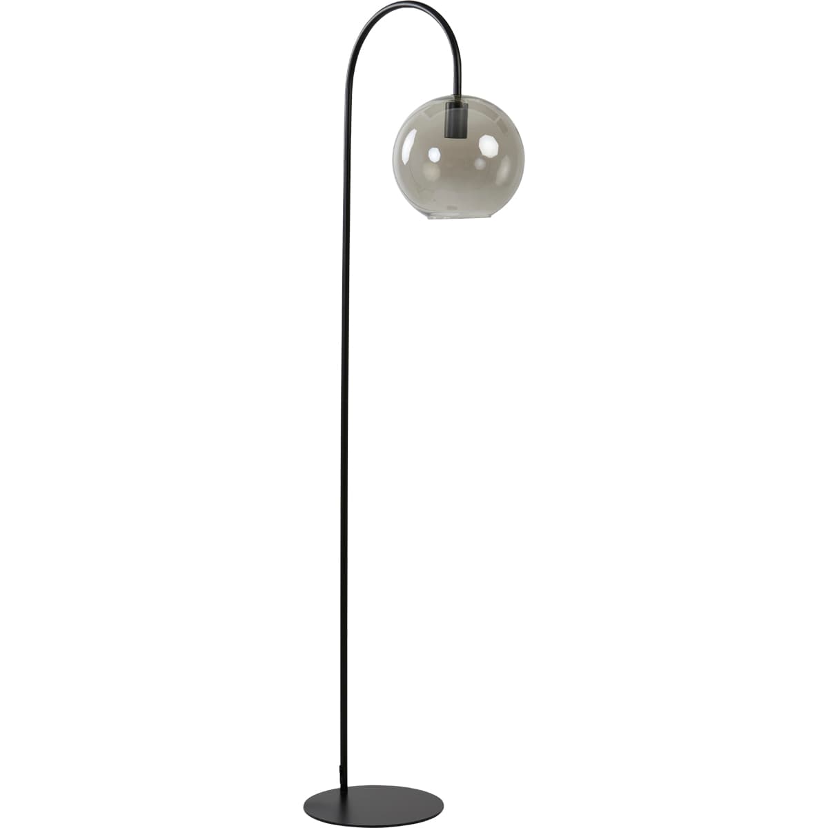 Vloerlamp Suzy mat zwart+smoke glas - 4