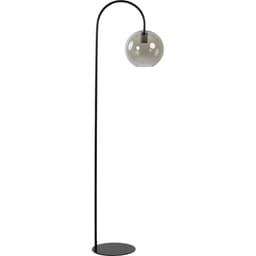 Vloerlamp Suzy mat zwart+smoke glas - 15