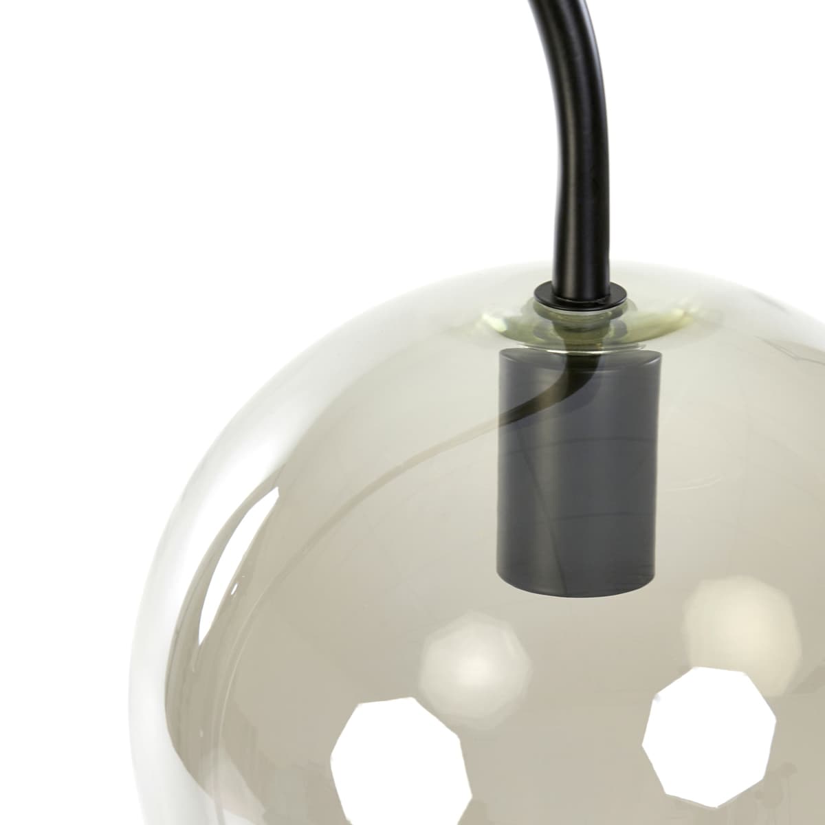 Vloerlamp Suzy mat zwart+smoke glas - 14