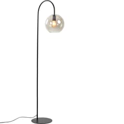 Vloerlamp Suzy mat zwart+smoke glas - 18