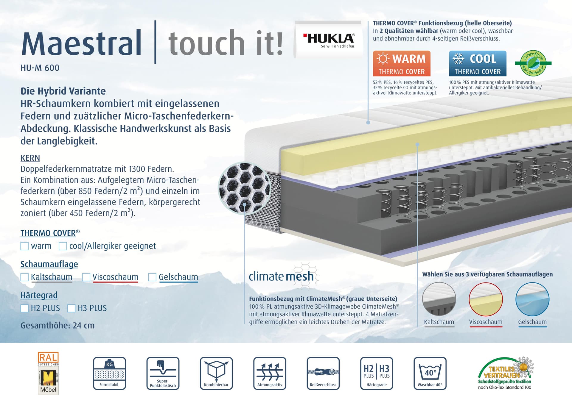 Matras Ton 600 - 90x200