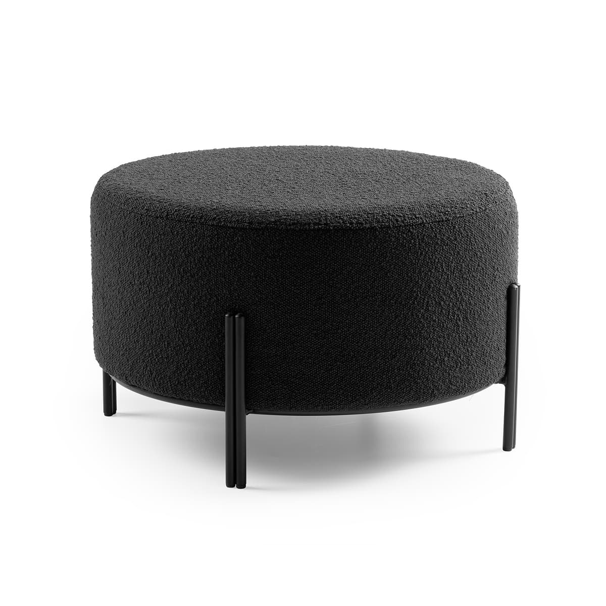 Iris poef zwart - 1