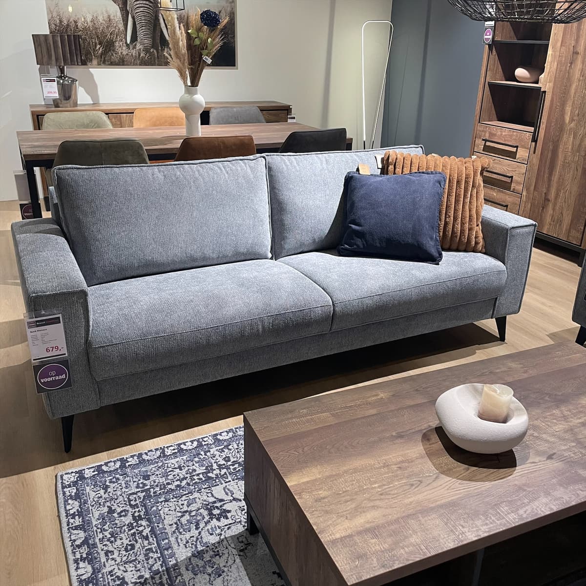 Bank Monaco 3 zits Mito Slate - 1