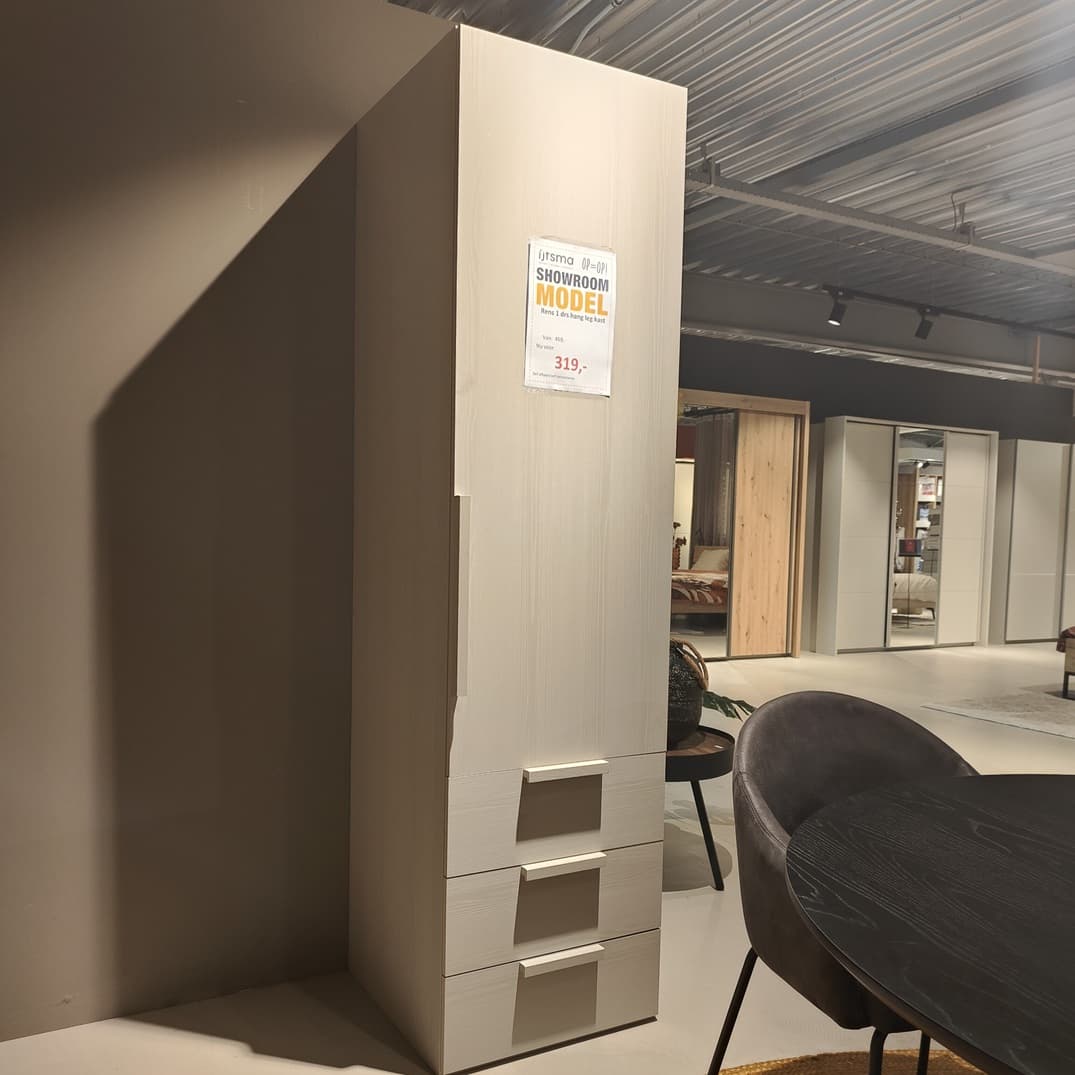 Showroommodel Rens 1 deurs kast
