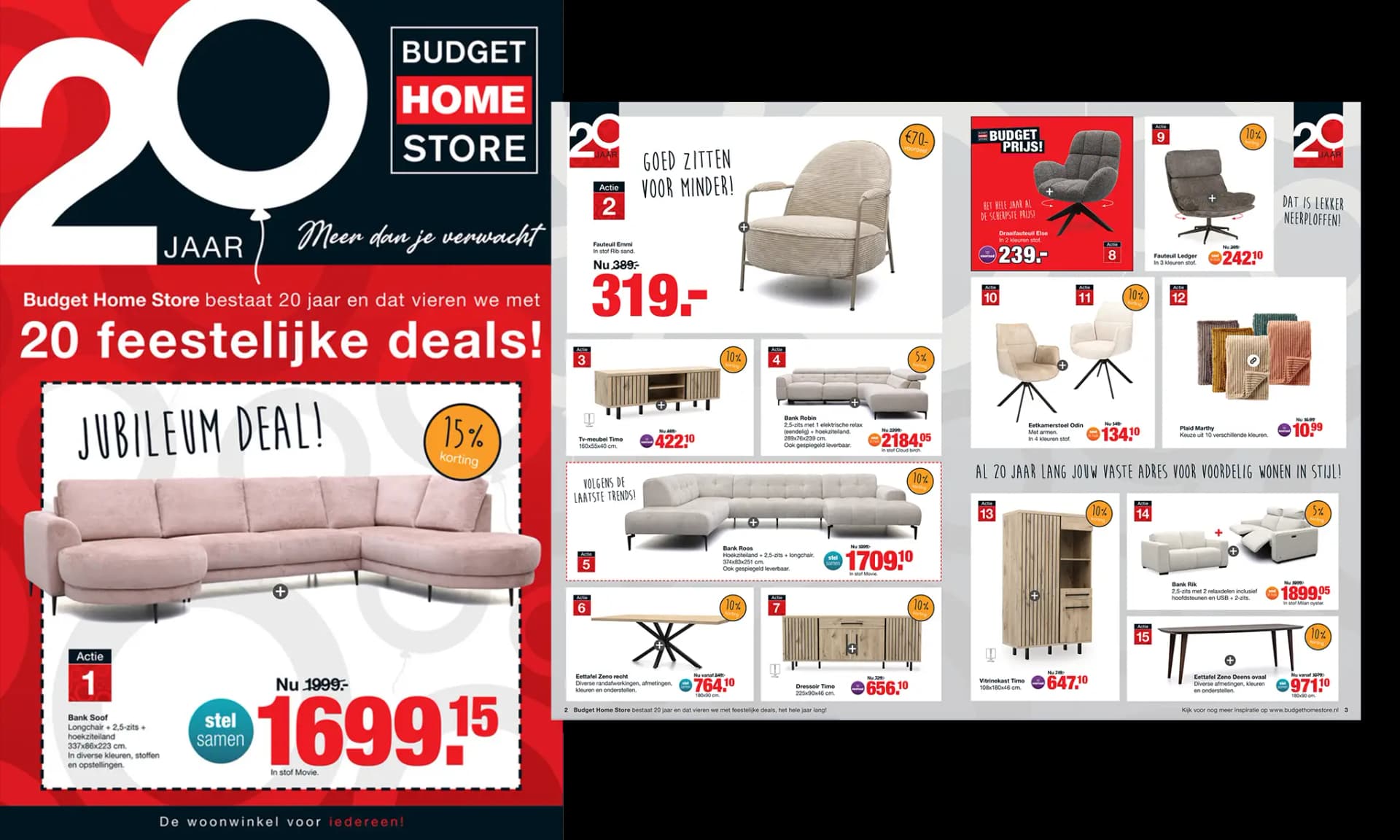 20 jaar Budget Home Store