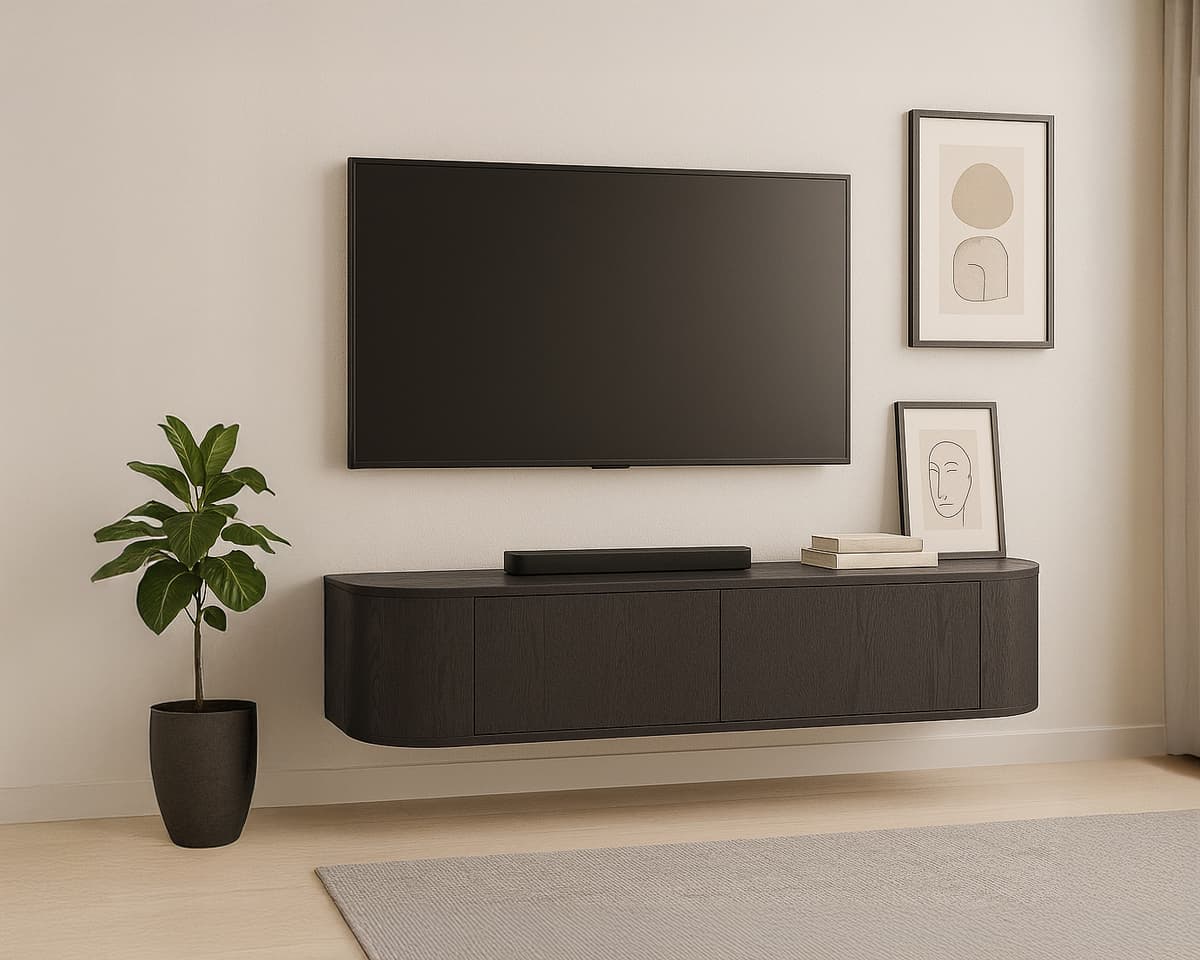 Tv-Meubel Novy Zwevend 140 cm Espresso - 3