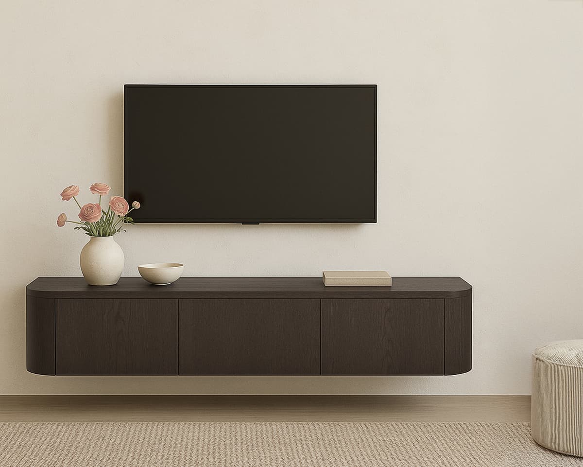 Tv-Meubel Novy Zwevend 180 cm Espresso - 3