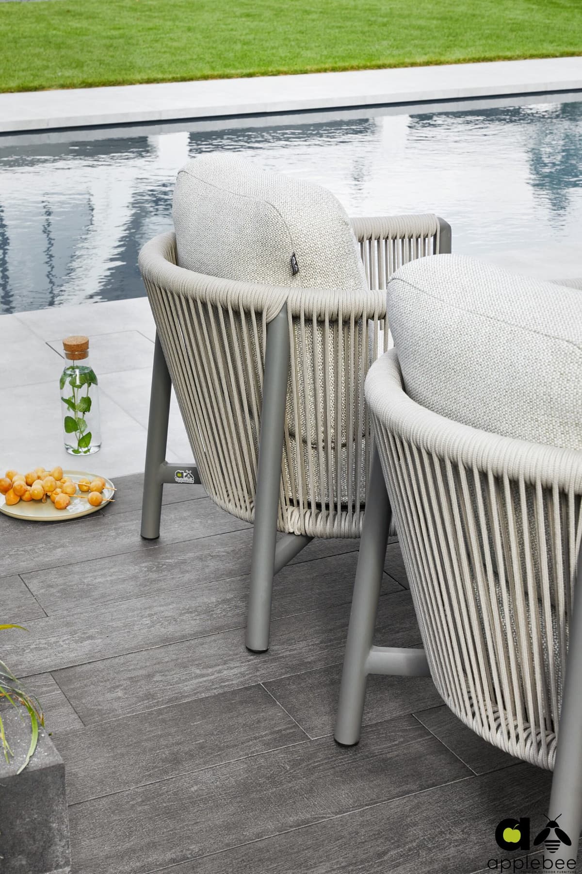 Bora Bora Taupe - Lounge Tuinstoel Apple Bee - 3