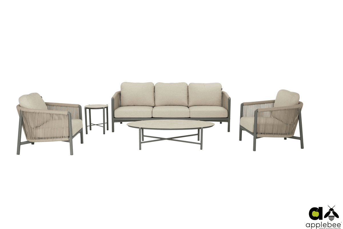 Bora Bora Taupe - Lounge Tuinbank 3 zits Apple Bee - 4