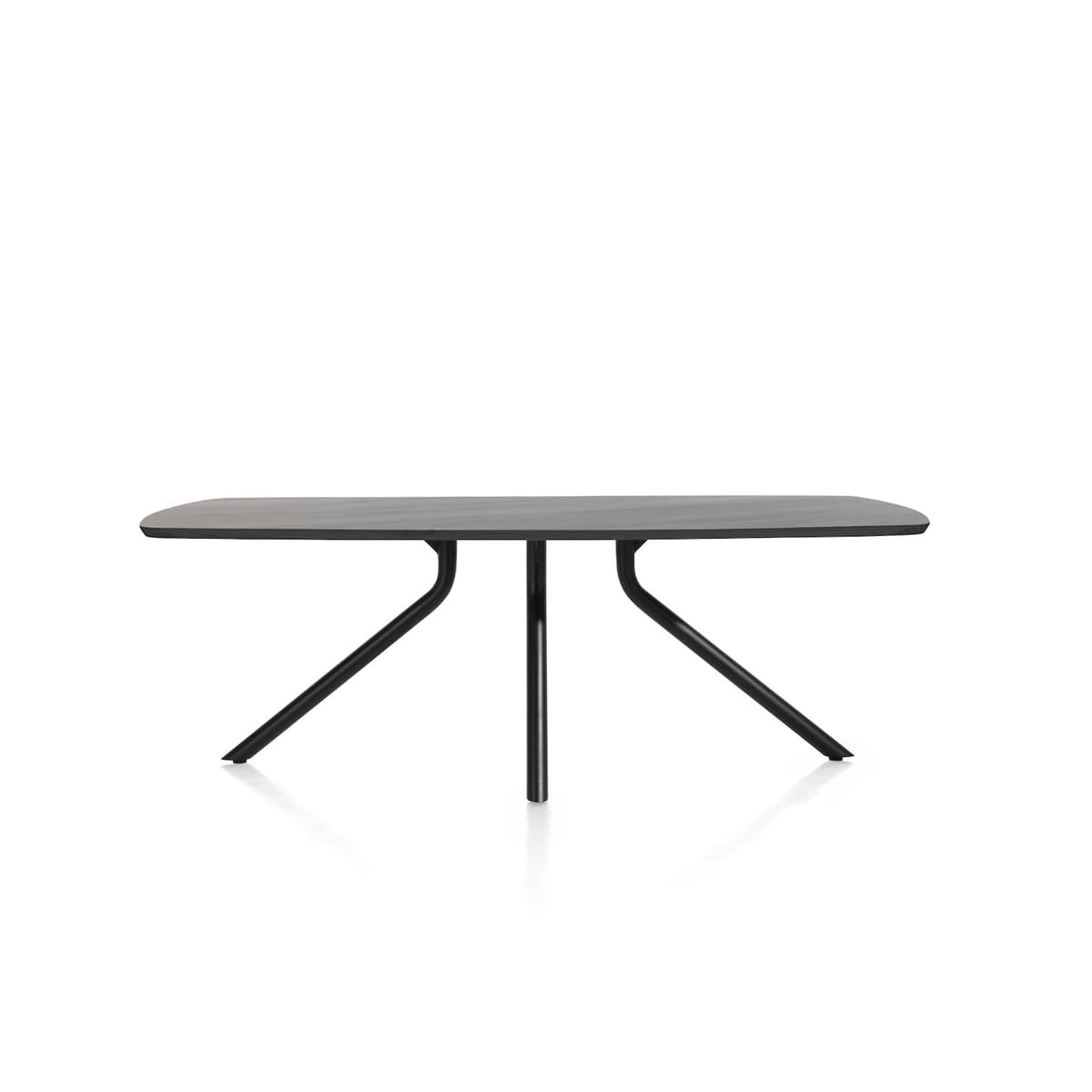 Tafel ovaal 190x100 cpt Arvada Centrale poot zwart Onyx - 4