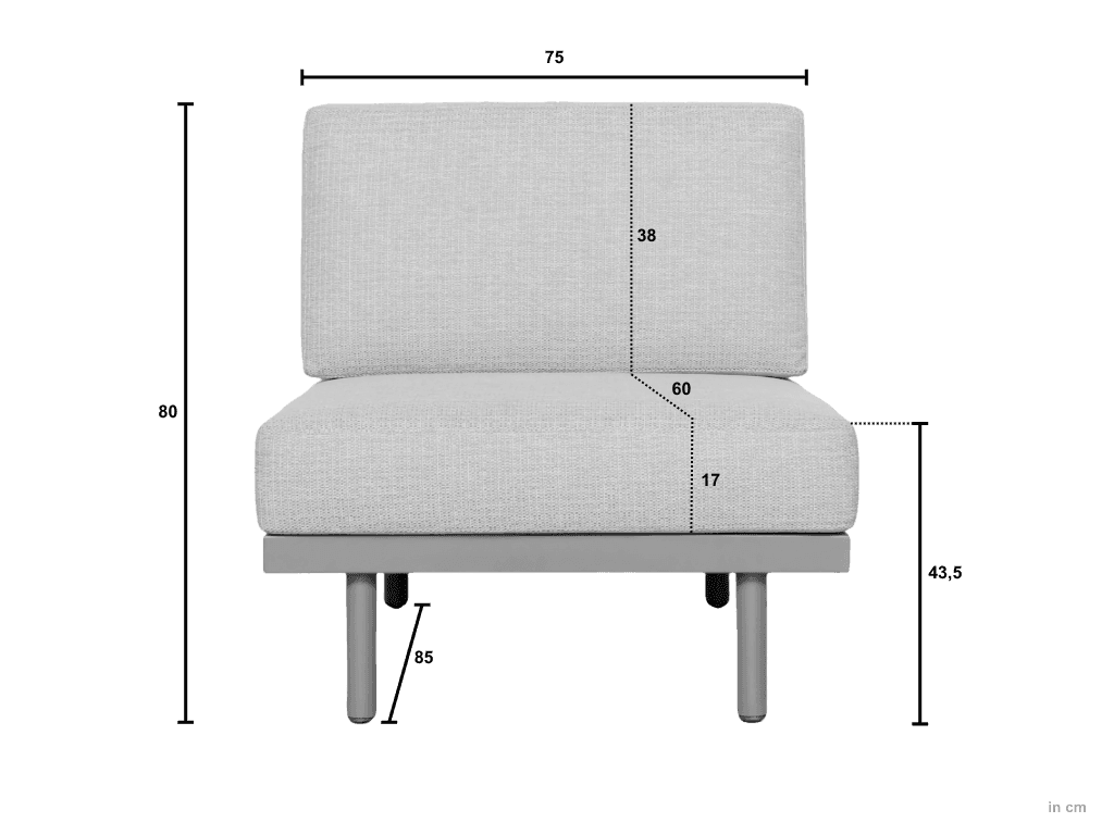 Apple Bee Maui loungeset tussenelement - 1