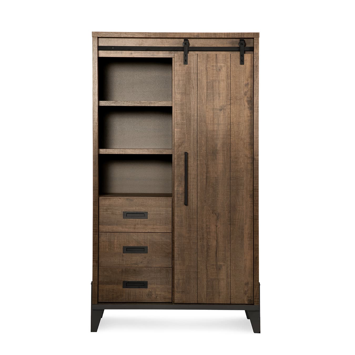 Wandkast Venlo dark mango 1D, 3L, OV