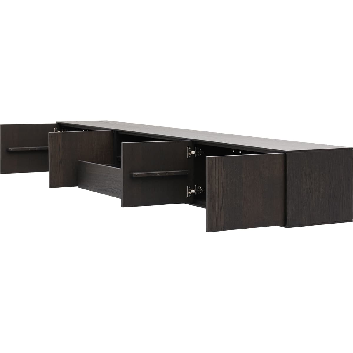 TV dressoir Chaplin hangend 4 deuren 1 lade en 1 open vak - 7