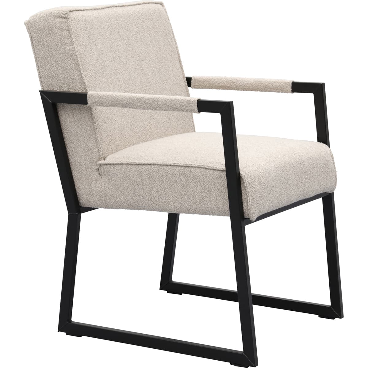 Eetkamerstoel Kenzo met metalen armleuning - 22