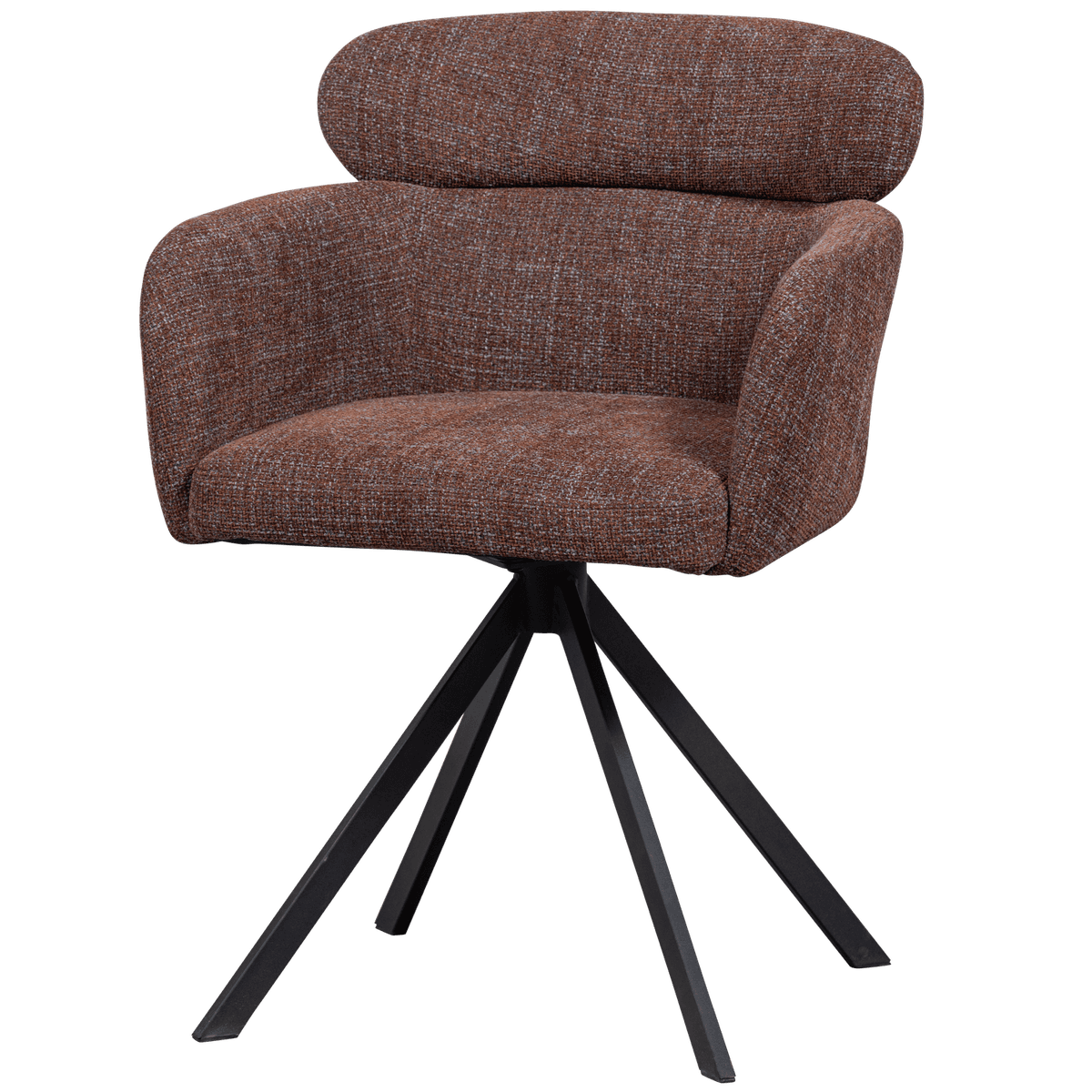 FENNE DRAAIBARE EETKAMERSTOEL CHESTNUT - 3