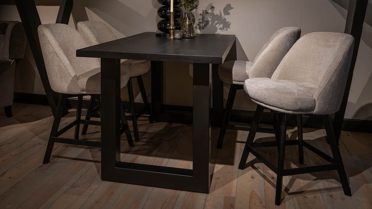 Barstoel Evan Hoog - UrbanSofa - 3