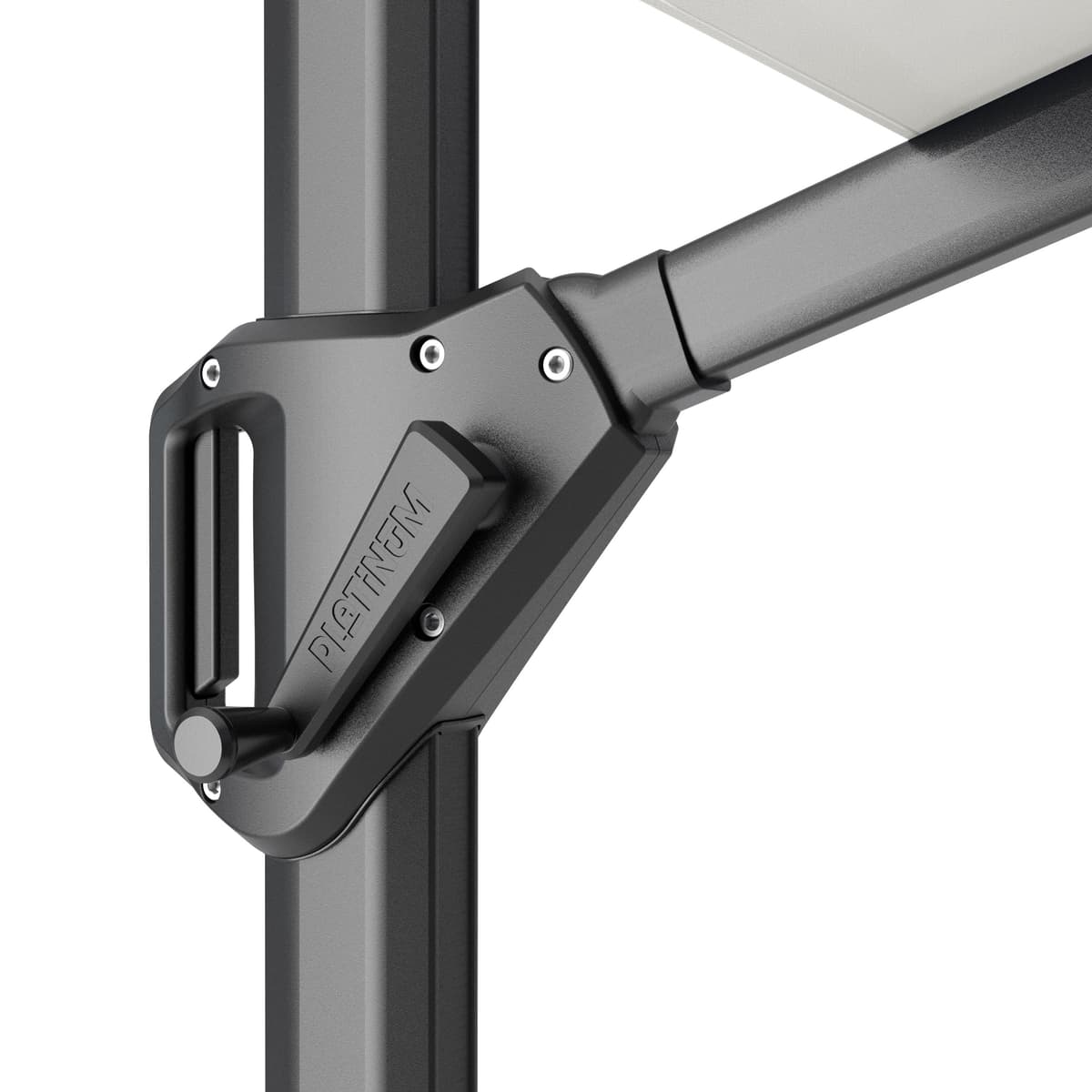 Zweefparasol Challenger T¹ Premium 400x300cm Faded Black Platinum - 3