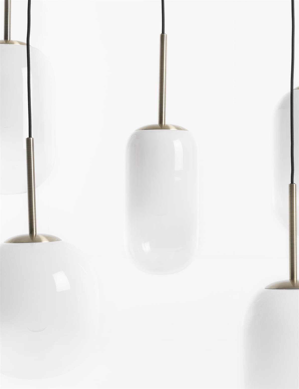 Milky hanglamp 5*e27 Coco Maison - 6