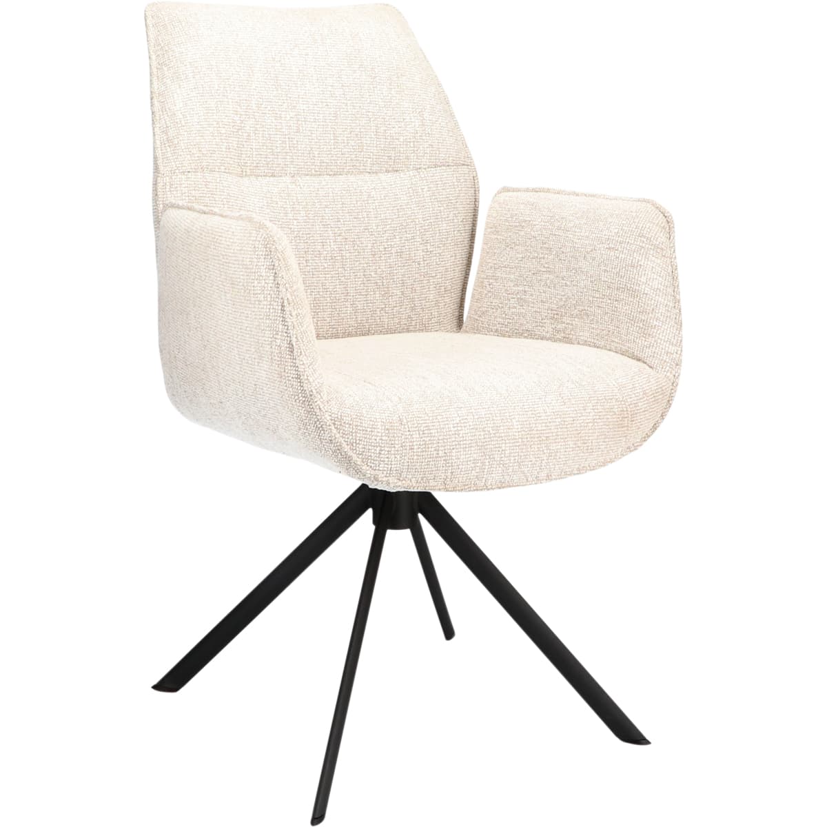 Eetkamerstoel Odin met arm Linnen - 1