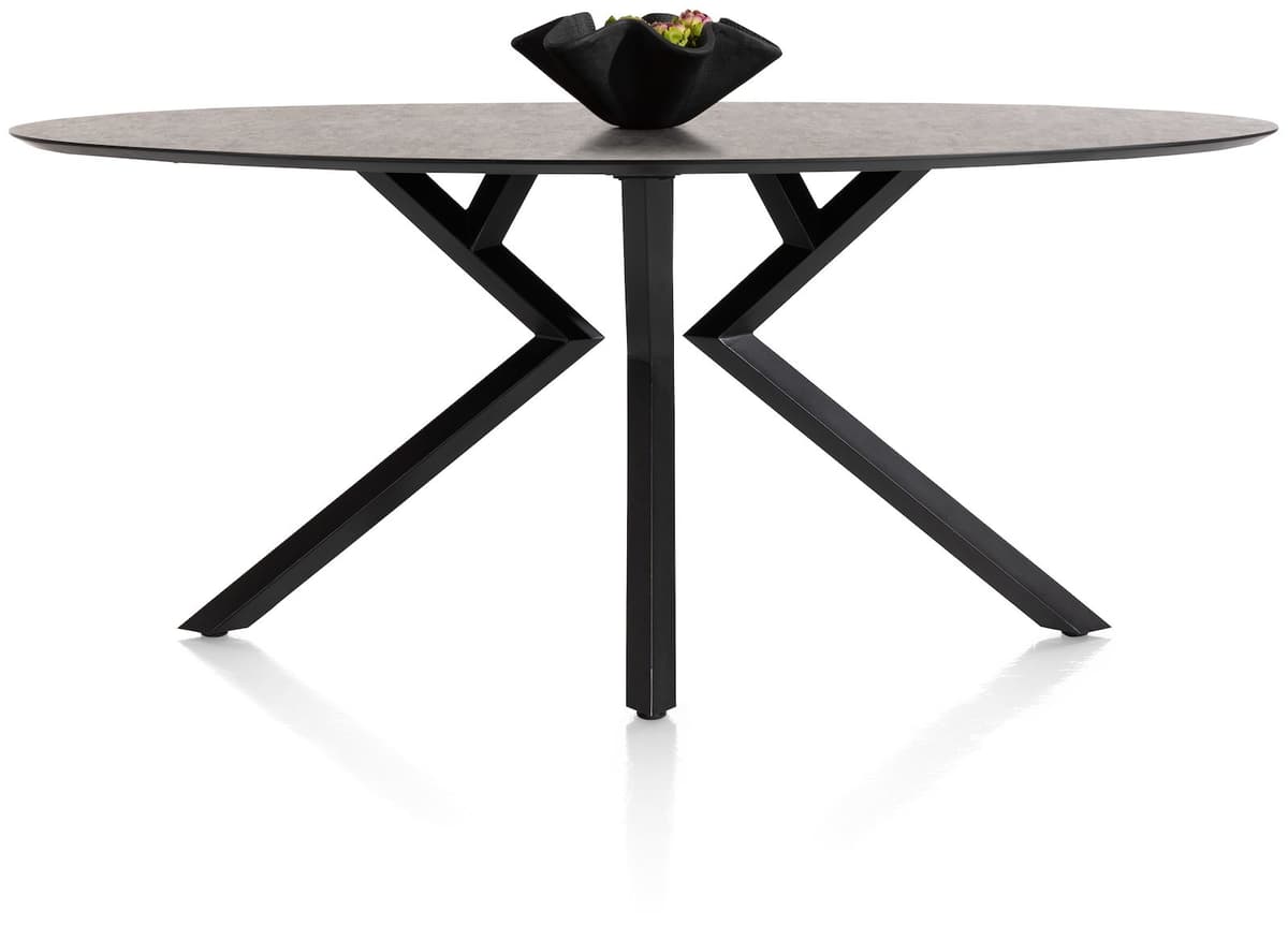 Bartafel 105x220 ellips Masura Antraciet - 1