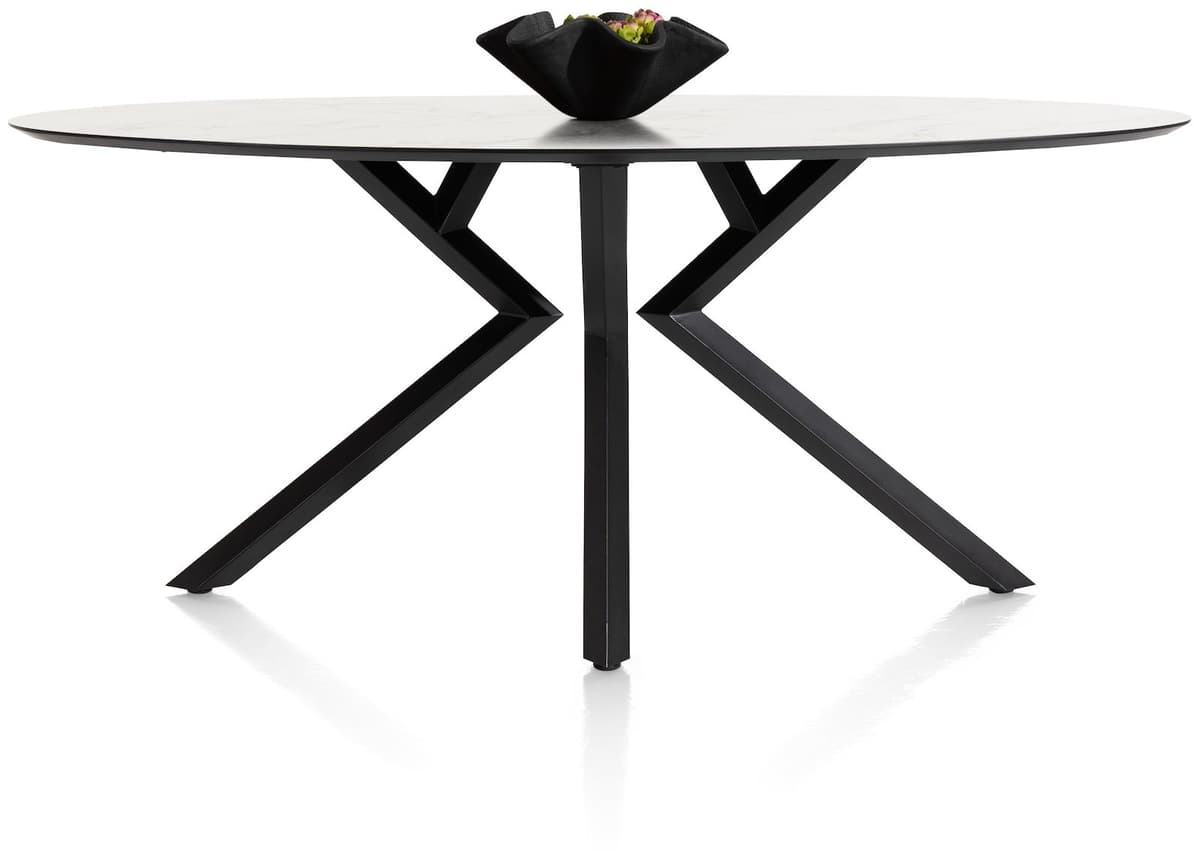 Bartafel 105x220 ellips Masura wit - 1