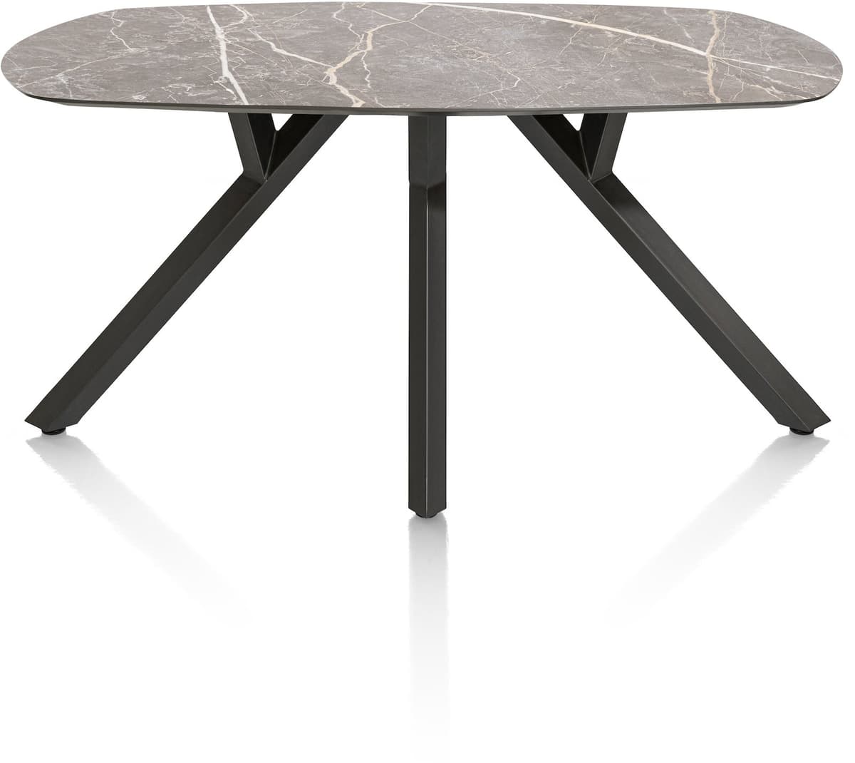 Tafel 200x105cm ovaal Minato Lichtgrijs - 1