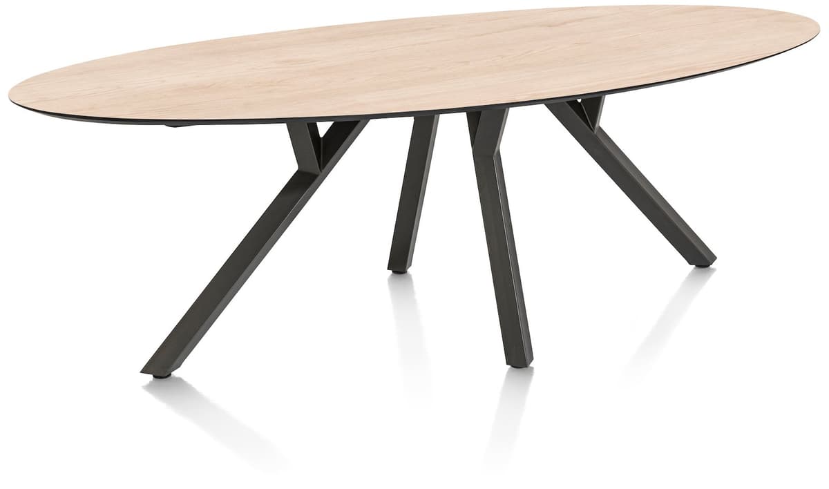 Tafel 240x110cm ellips Minato Light Natural Oak - 4