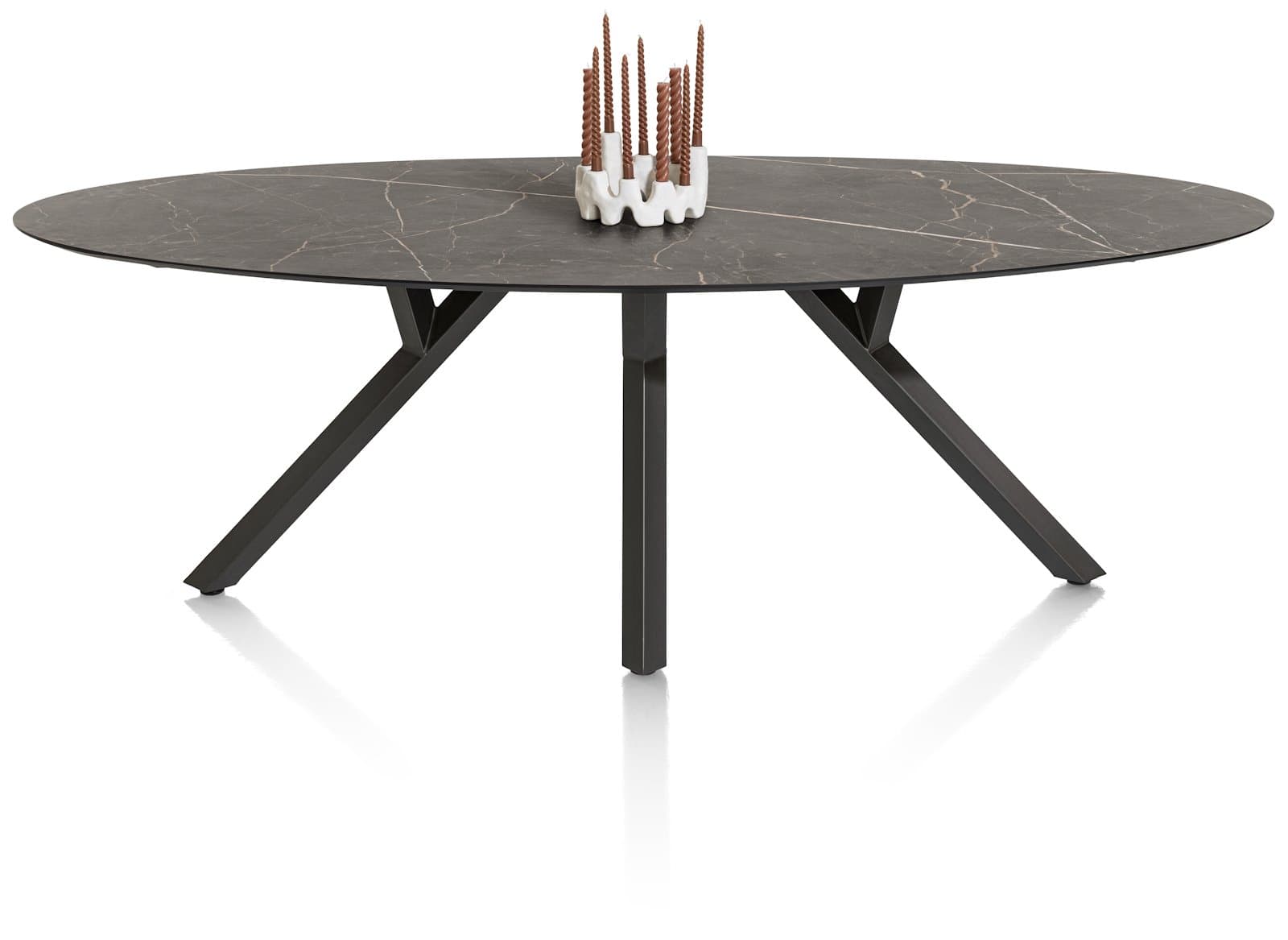 Tafel 240x110cm ellips Minato Onyx