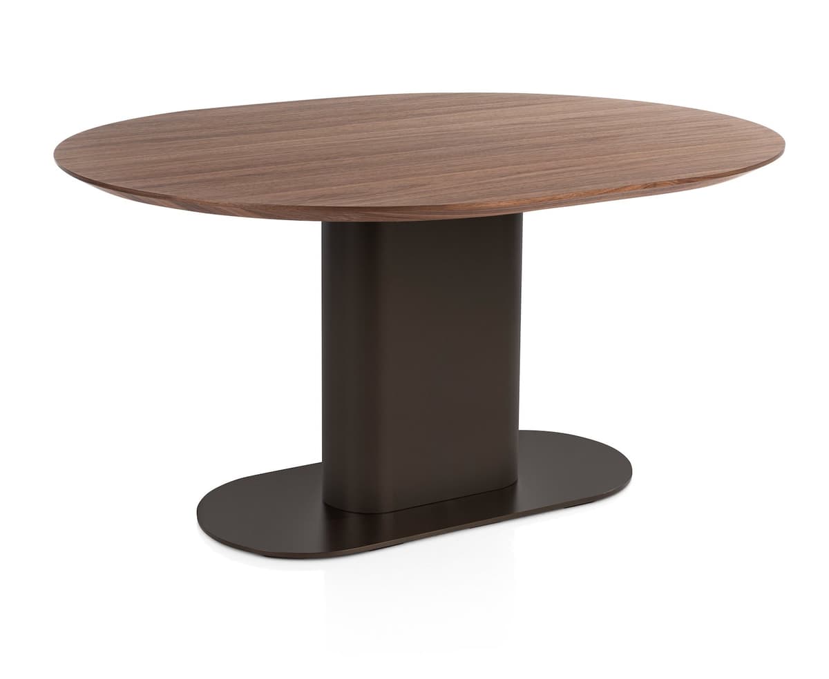 Tafel 150x120cm Brianza Steel Brown - 4