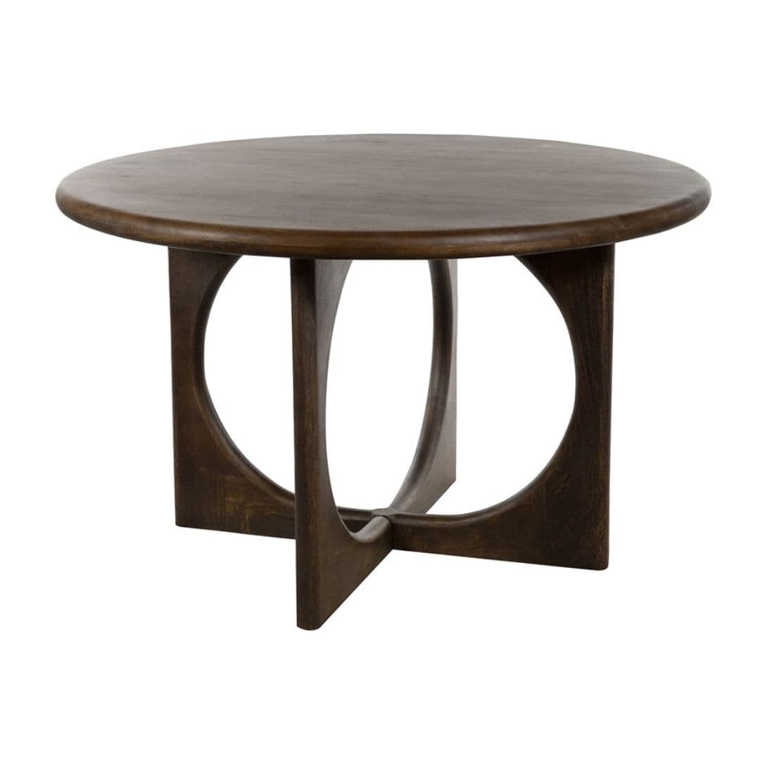 Eetkamertafel Zody Ø130 Mangohout Walnoot - 1