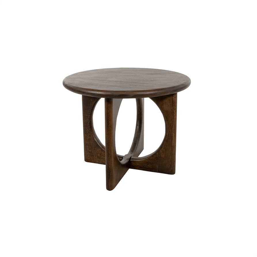 Salontafel Zody Ø60 Mangohout Walnoot - 1